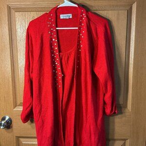 Sag Harbor Red Sweater